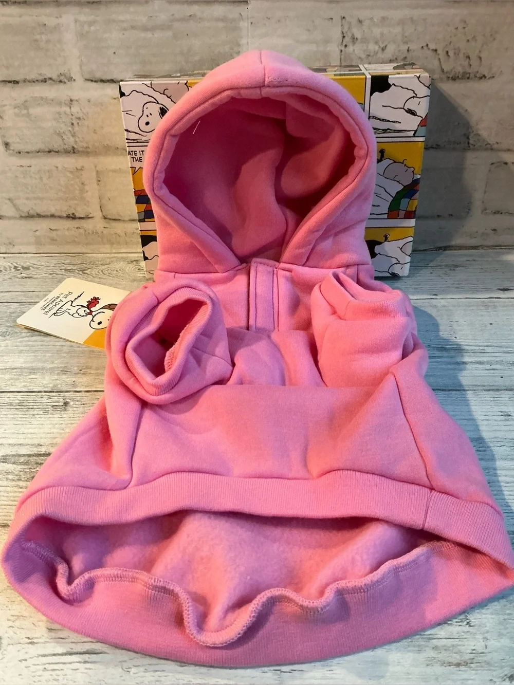 Berkshire Peanuts Size Small Snoopy & Woodstock Pink Dog Sweatshirt